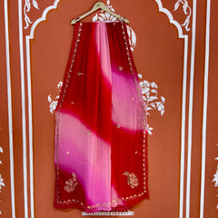 BOX DIE PURE CHIFFON MACHINE WORK SAREE