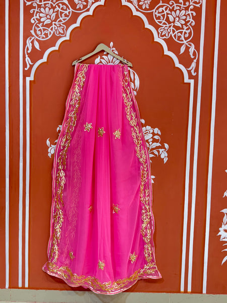 GOTA PATTI ROYAL GEORGETTE SAREE