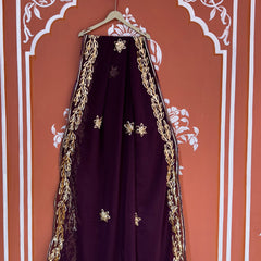 GOTA PATTI ROYAL GEORGETTE SAREE