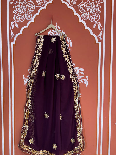 GOTA PATTI ROYAL GEORGETTE SAREE