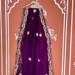 GOTA PATTI ROYAL GEORGETTE SAREE