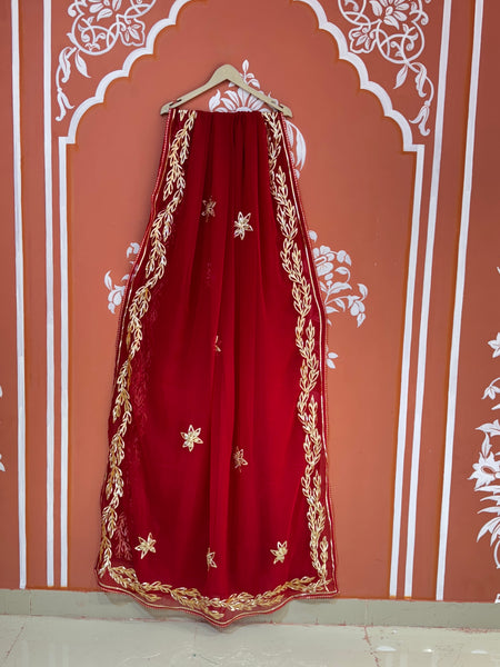 GOTA PATTI ROYAL GEORGETTE SAREE