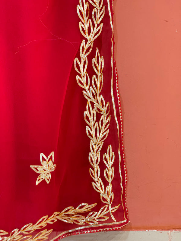 GOTA PATTI ROYAL GEORGETTE SAREE