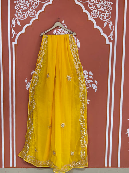 GOTA PATTI ROYAL GEORGETTE SAREE