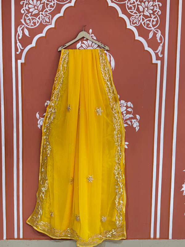 GOTA PATTI ROYAL GEORGETTE SAREE