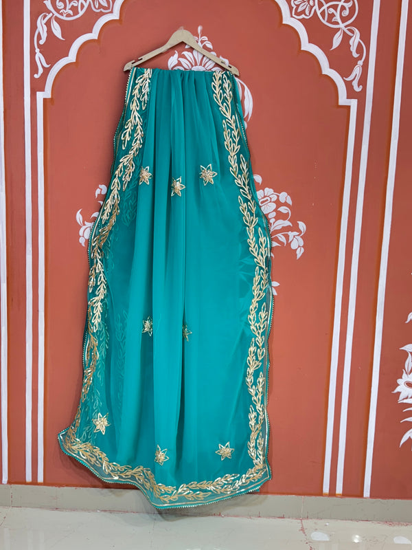 GOTA PATTI ROYAL GEORGETTE SAREE