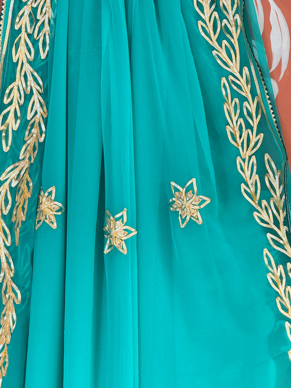 GOTA PATTI ROYAL GEORGETTE SAREE