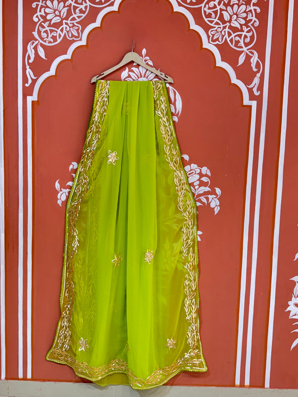 GOTA PATTI ROYAL GEORGETTE SAREE