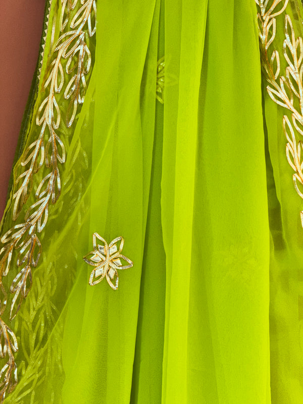 GOTA PATTI ROYAL GEORGETTE SAREE