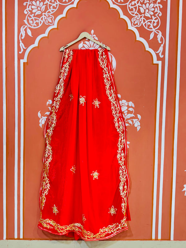 GOTA PATTI ROYAL GEORGETTE SAREE