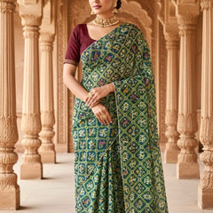KOTA DORIYA ELEPHANT AJRAK SAREE