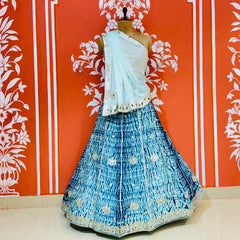 SHIBORI BHANDEJ GOTA PATTI CHINON LEHENGA