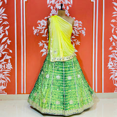 SHIBORI BHANDEJ GOTA PATTI CHINON LEHENGA