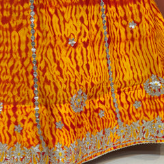 SHIBORI BHANDEJ GOTA PATTI CHINON LEHENGA