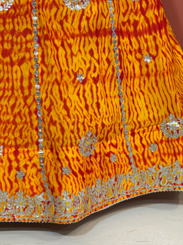 SHIBORI BHANDEJ GOTA PATTI CHINON LEHENGA