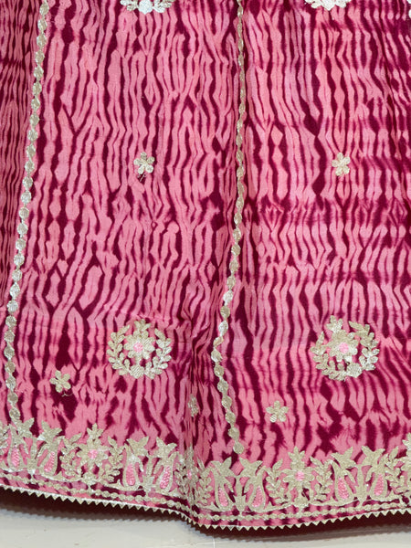 SHIBORI BHANDEJ GOTA PATTI CHINON LEHENGA