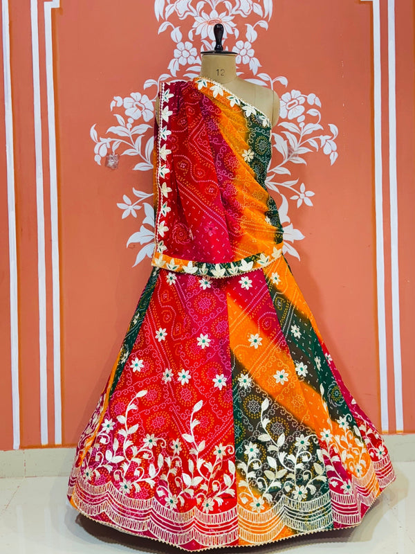 BHANDEJ MACHINE GOTA WORK LEHENGA