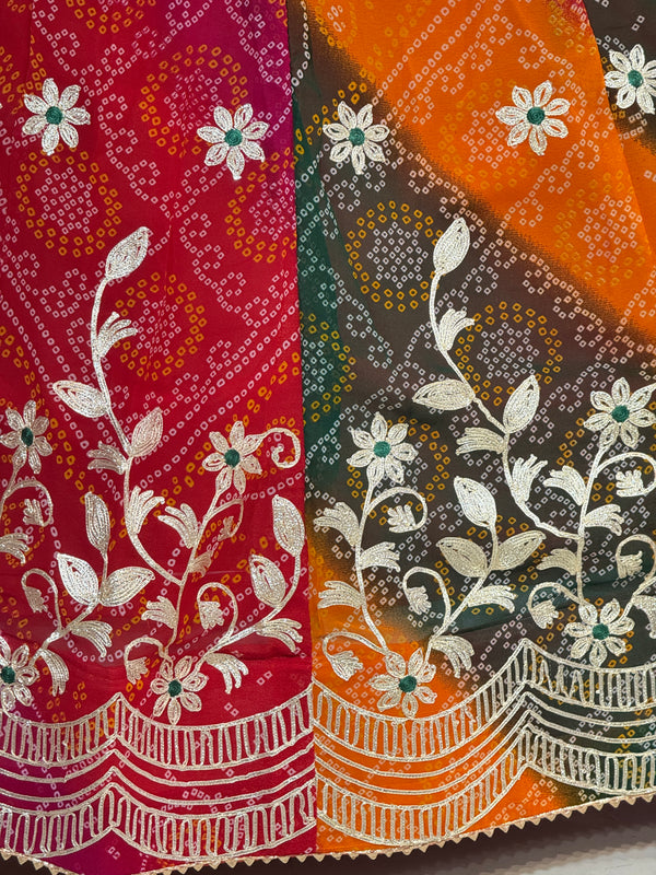 BHANDEJ MACHINE GOTA WORK LEHENGA