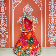BHANDEJ MACHINE GOTA WORK LEHENGA