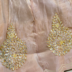 GOTA PATTI COSMOS TISSUE HANDWORK LEHENGA