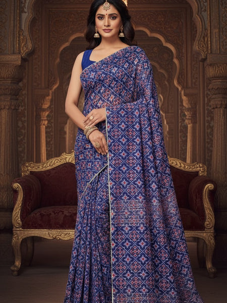 KOTA DORIYA AJRAK SAREE