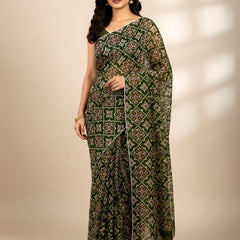 KOTA DORIYA AJRAK SAREE