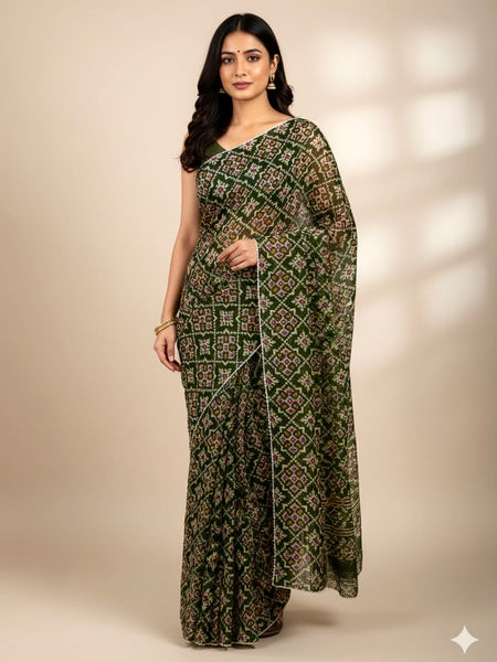KOTA DORIYA AJRAK SAREE