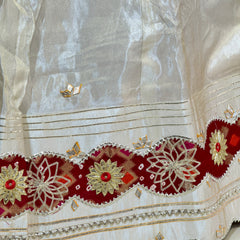 GOTA PATTI COSMOS TISSUE HANDWORK LEHENGA