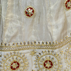 GOTA PATTI COSMOS TISSUE KACHI PATTI LEHENGA