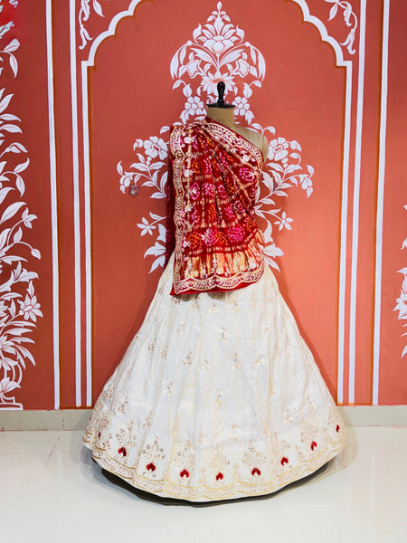 GAZI SILK HANDWORK LEHENGA