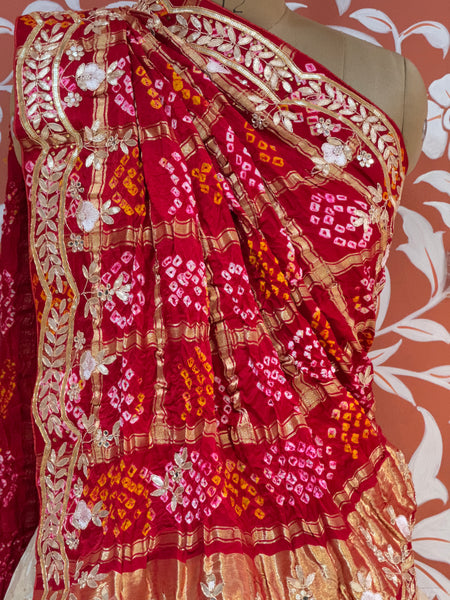 GAZI SILK HANDWORK LEHENGA