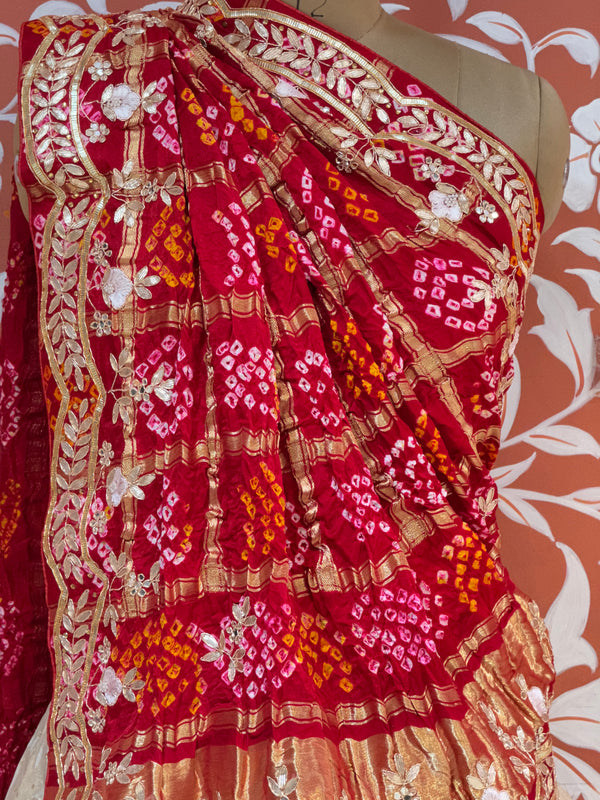 GAZI SILK HANDWORK LEHENGA