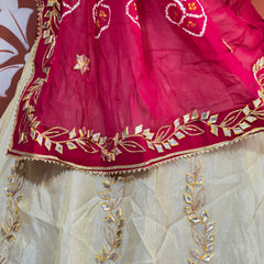 GOTA PATTI COSMOS TISSUE KACHI PATTI LEHENGA