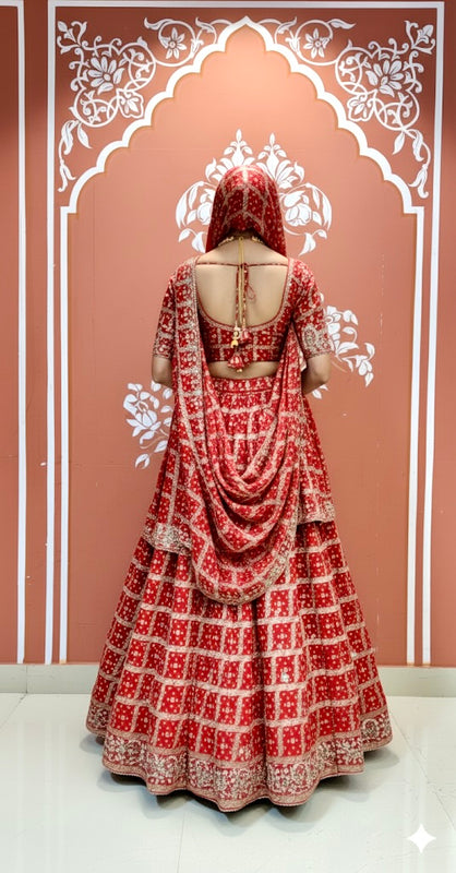 Zari Ghatchola Pure Georgette lehenga