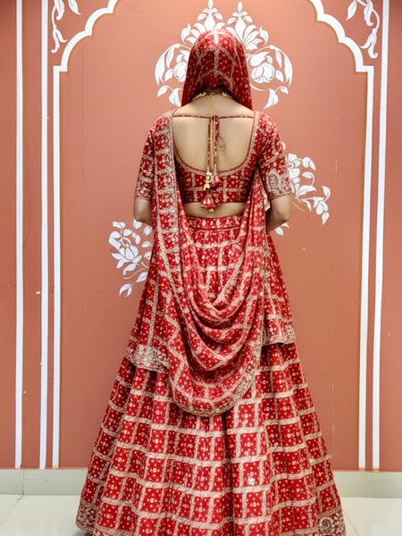 Zari Ghatchola Pure Georgette lehenga
