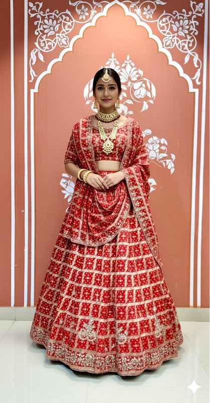 Zari Ghatchola Pure Georgette lehenga