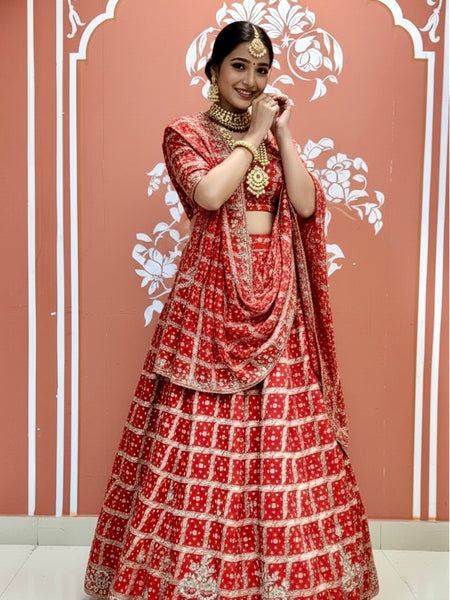 Zari Ghatchola Pure Georgette lehenga