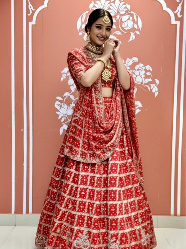 Zari Ghatchola Pure Georgette lehenga