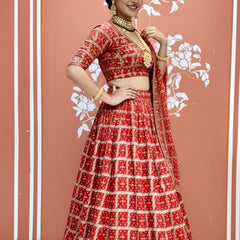 Zari Ghatchola Pure Georgette lehenga