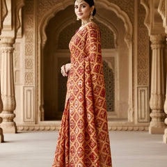 KOTA DORIYA ELEPHANT AJRAK SAREE