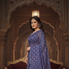 KOTA DORIYA AJRAK SAREE