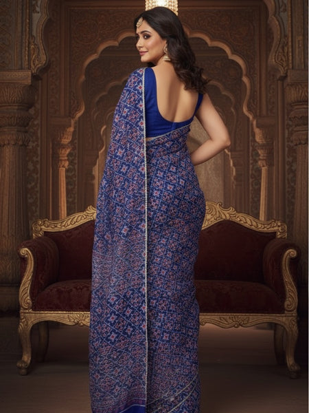 KOTA DORIYA AJRAK SAREE
