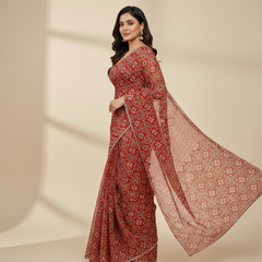 KOTA DORIYA AJRAK SAREE