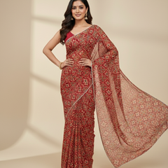 KOTA DORIYA AJRAK SAREE