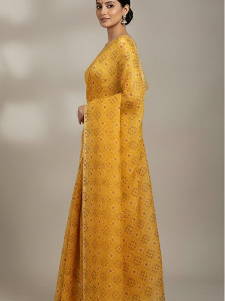 KOTA DORIYA AJRAK SAREE