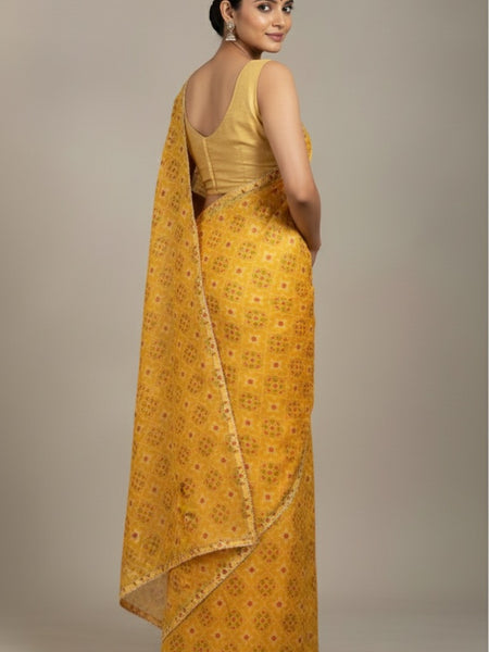 KOTA DORIYA AJRAK SAREE