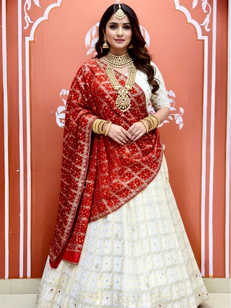 Zari Ghatchola Pure Georgette lehenga