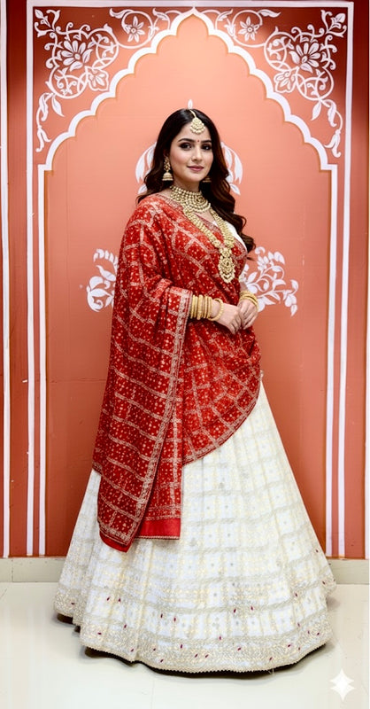 Zari Ghatchola Pure Georgette lehenga