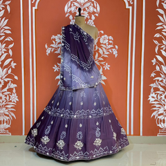 AARI GOTA PATTI CHINON BHANDEJ LEHENGA