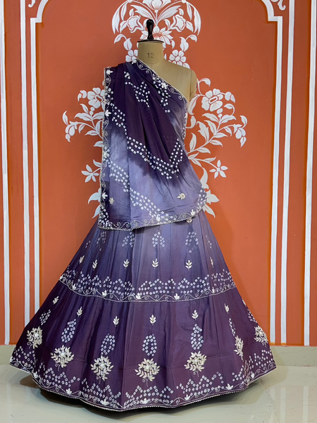 AARI GOTA PATTI CHINON BHANDEJ LEHENGA